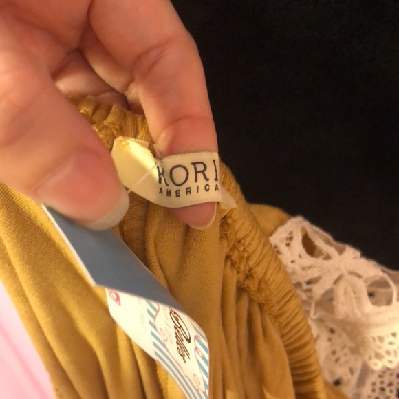 Mustard Tunic Dress With Ruffle Collar. Brand New With Tags - Picture 6 of 7